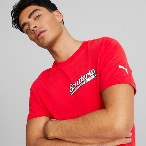 PUMA Scuderia Ferrari Men's Graphic T-Shirt in Red Product Image