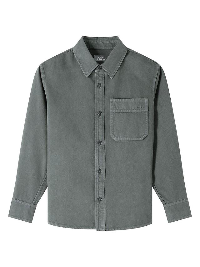 Mens Basile Brodee Button-Front Shirt Product Image