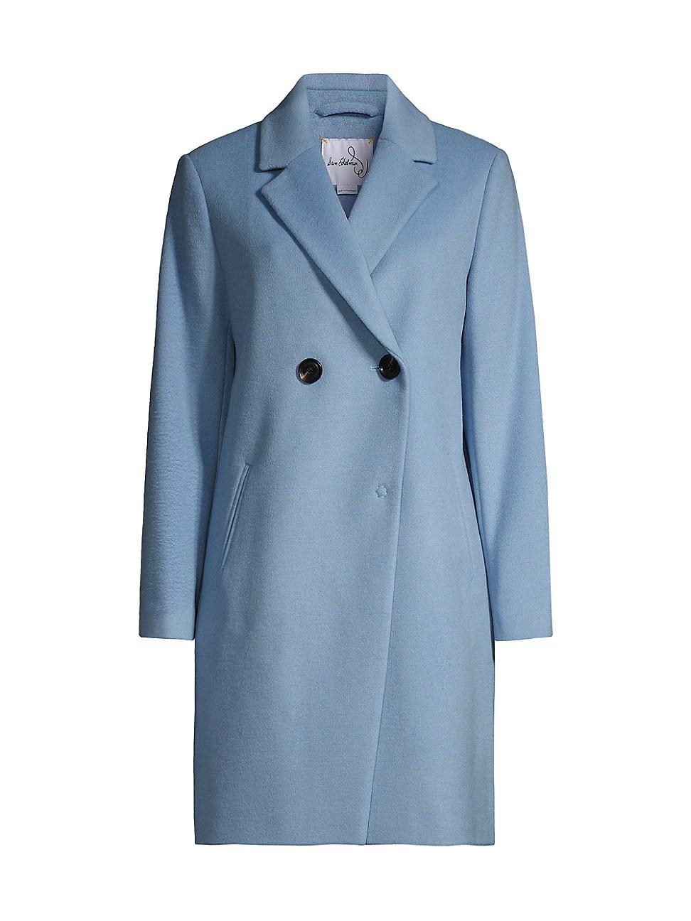 Womens Wool-Blend Double-Breasted Cutaway Coat Product Image