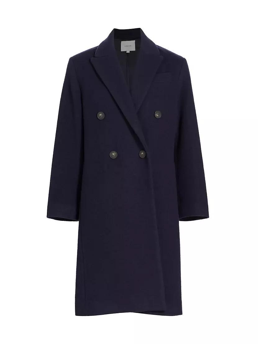 Double-Breasted Wool-Blend Coat Product Image