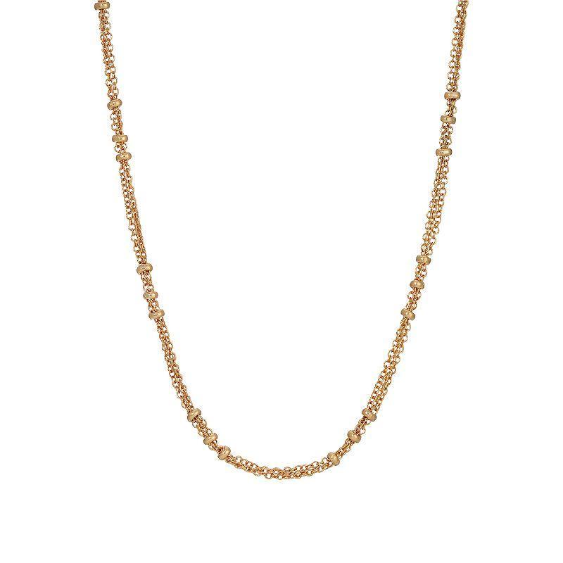 1928 Gold Tone Station Necklace, Womens, Yellow Product Image