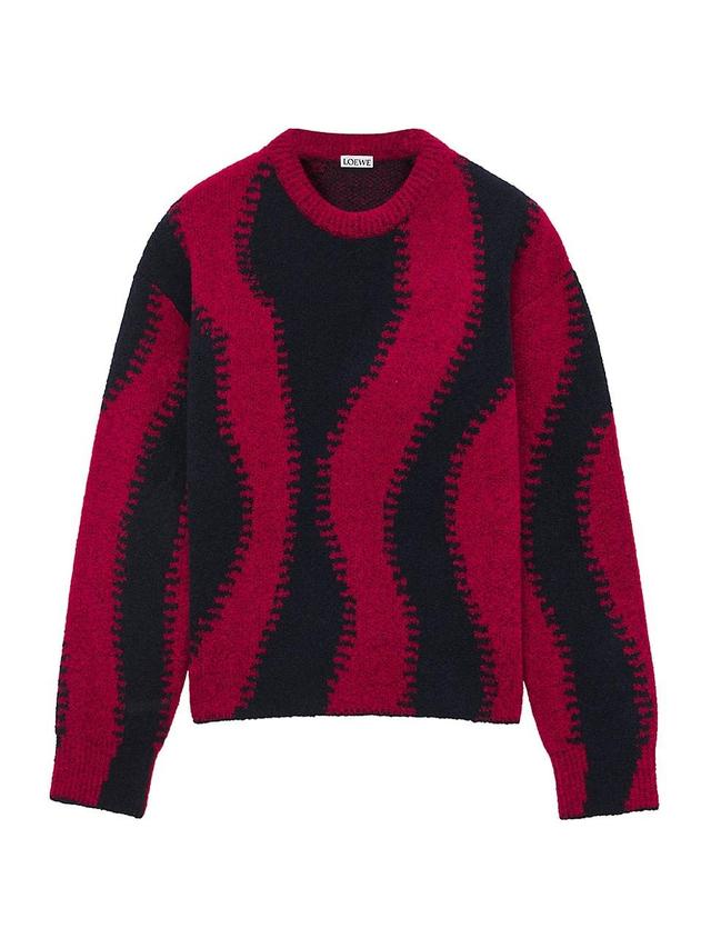 Womens Colorblocked Wool-Blend Sweater Product Image