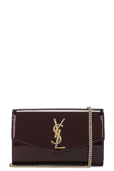 Saint Laurent Uptown Wallet On Chain Bag in Brown Product Image