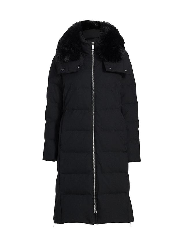 Womens Ella Faux Fur-Trim Down Parka Product Image