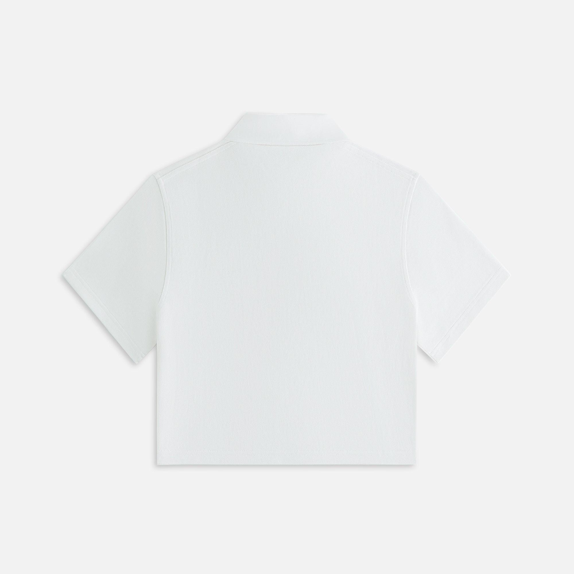 Kith Women Laramie Cropped Polo - White Female Product Image