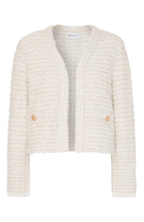 Milly Boucl Crop Cardigan Product Image