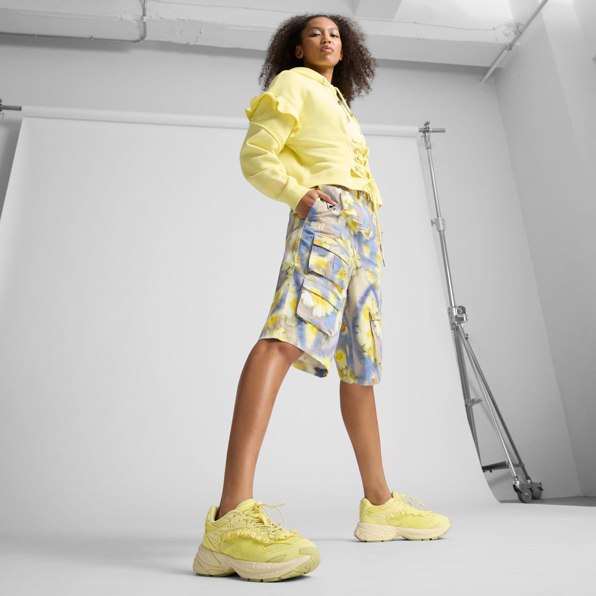 PUMA x COLLINA STRADA Velophasis Yellow Vintage Women's Sneakers Product Image