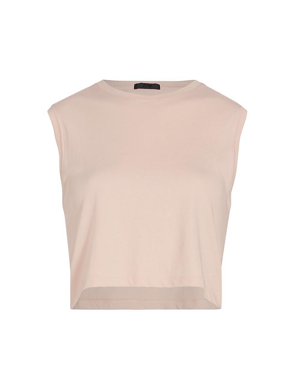 Womens Jersey Sleeveless Crop Top Product Image