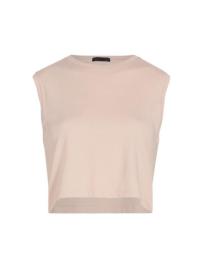 Womens Jersey Sleeveless Crop Top Product Image