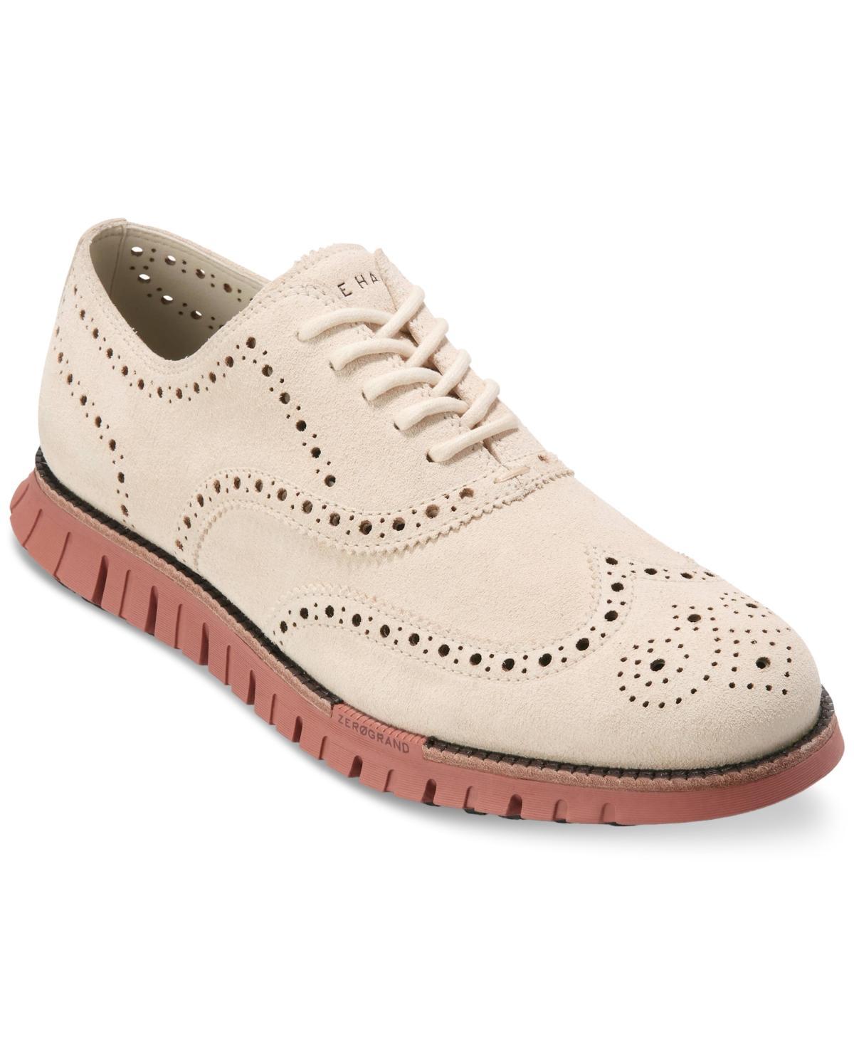 Cole Haan Mens ZERGRAND Remastered Wingtip Suede Oxfords Product Image