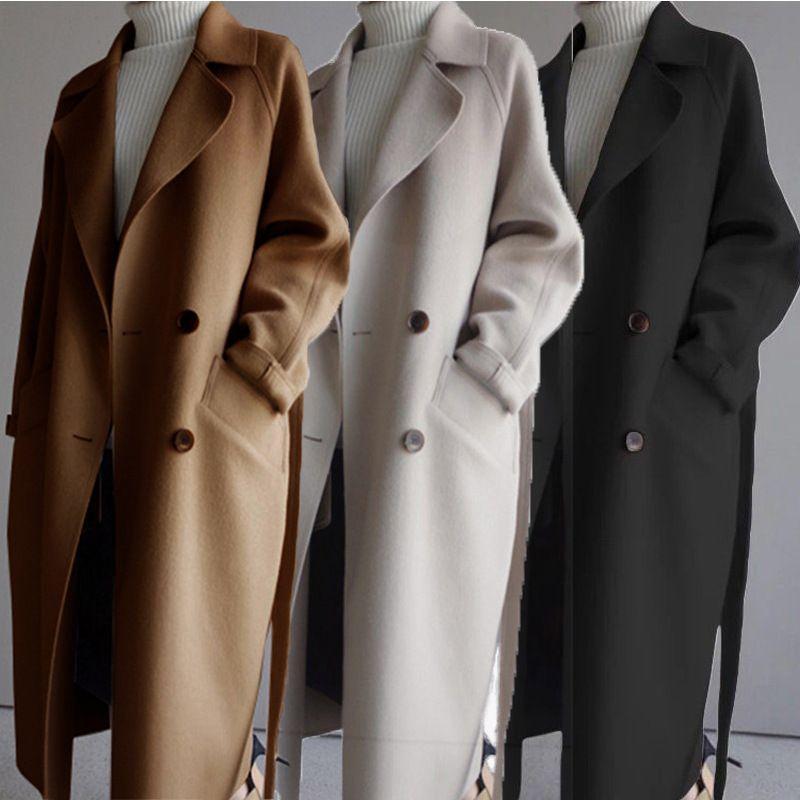 Double-Breasted Long Coat product image