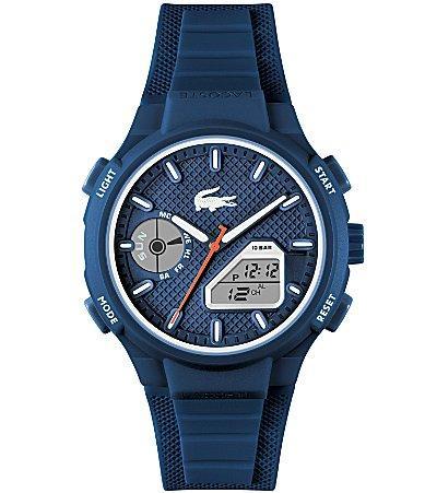 Lacoste Mens LC33 Ana-Digi Blue Silicone Strap Watch Product Image