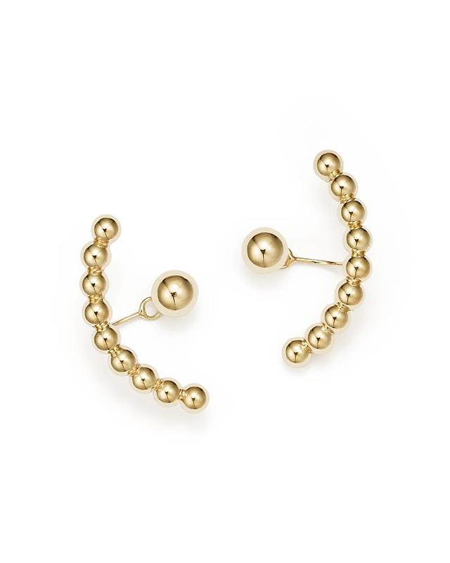 Bloomingdale's Ball Stud Ear Jackets in 14K Yellow Gold - 100% Exclusive - Female Product Image