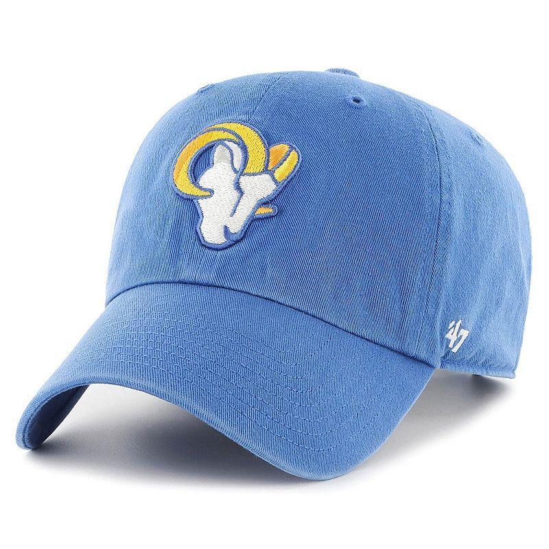 Mens 47 Royal Los Angeles Rams Clean Up Primary Logo Adjustable Hat Product Image