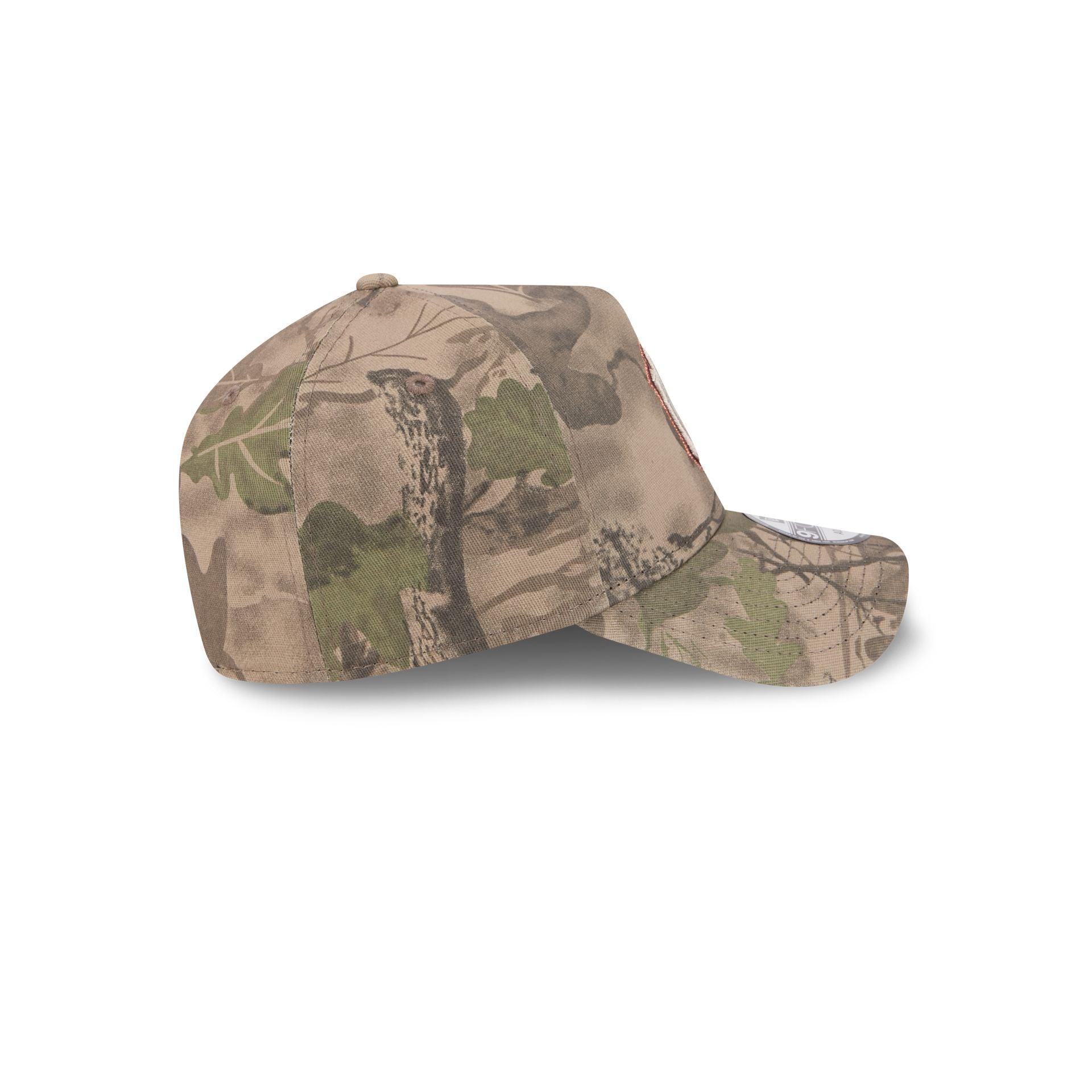 New York Yankees Leaf Camo 9FORTY A-Frame Snapback Hat Male Product Image