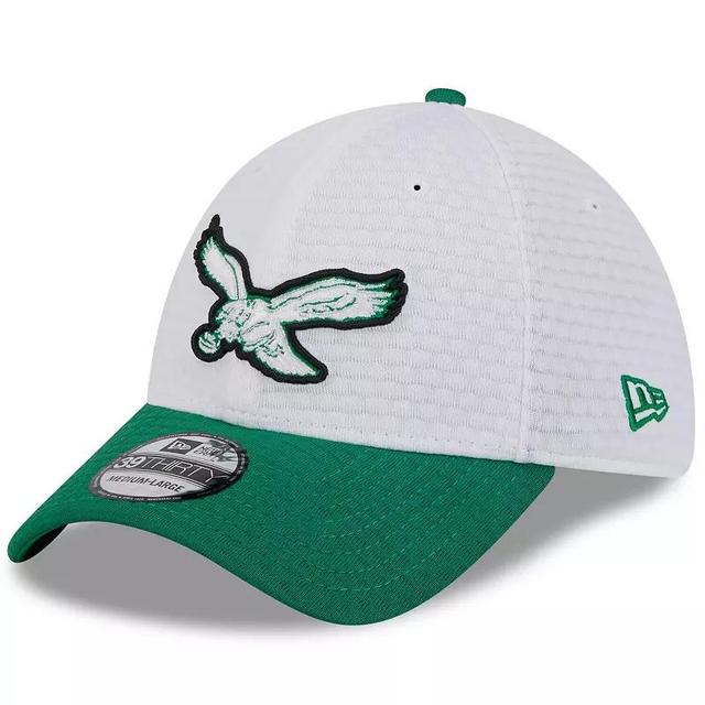 Mens New Era /Kelly Green Philadelphia Eagles 2024 NFL Training Camp 39THIRTY Flex Hat Product Image