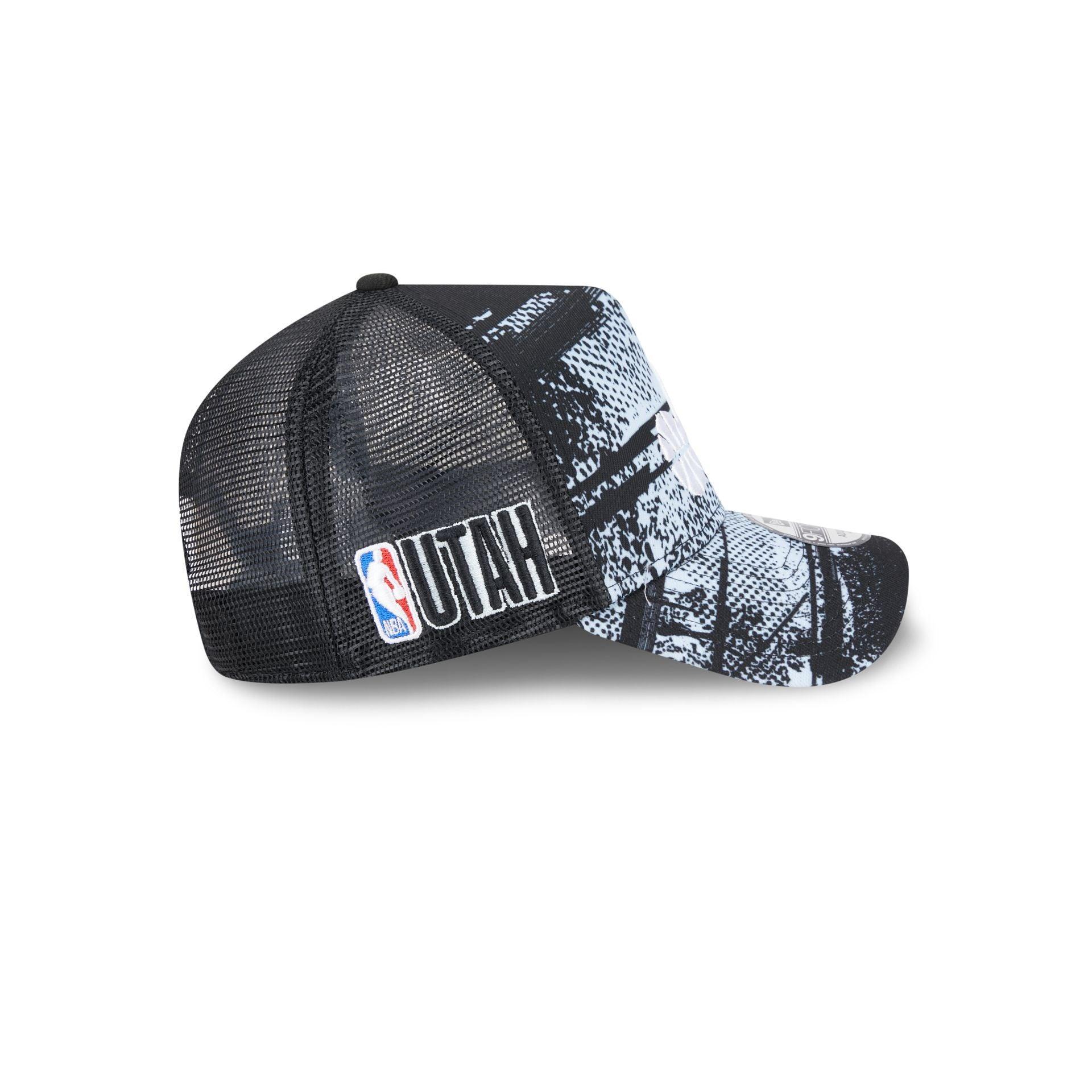 Utah Jazz 2024 Tip-Off 9FORTY A-Frame Trucker Hat Male Product Image