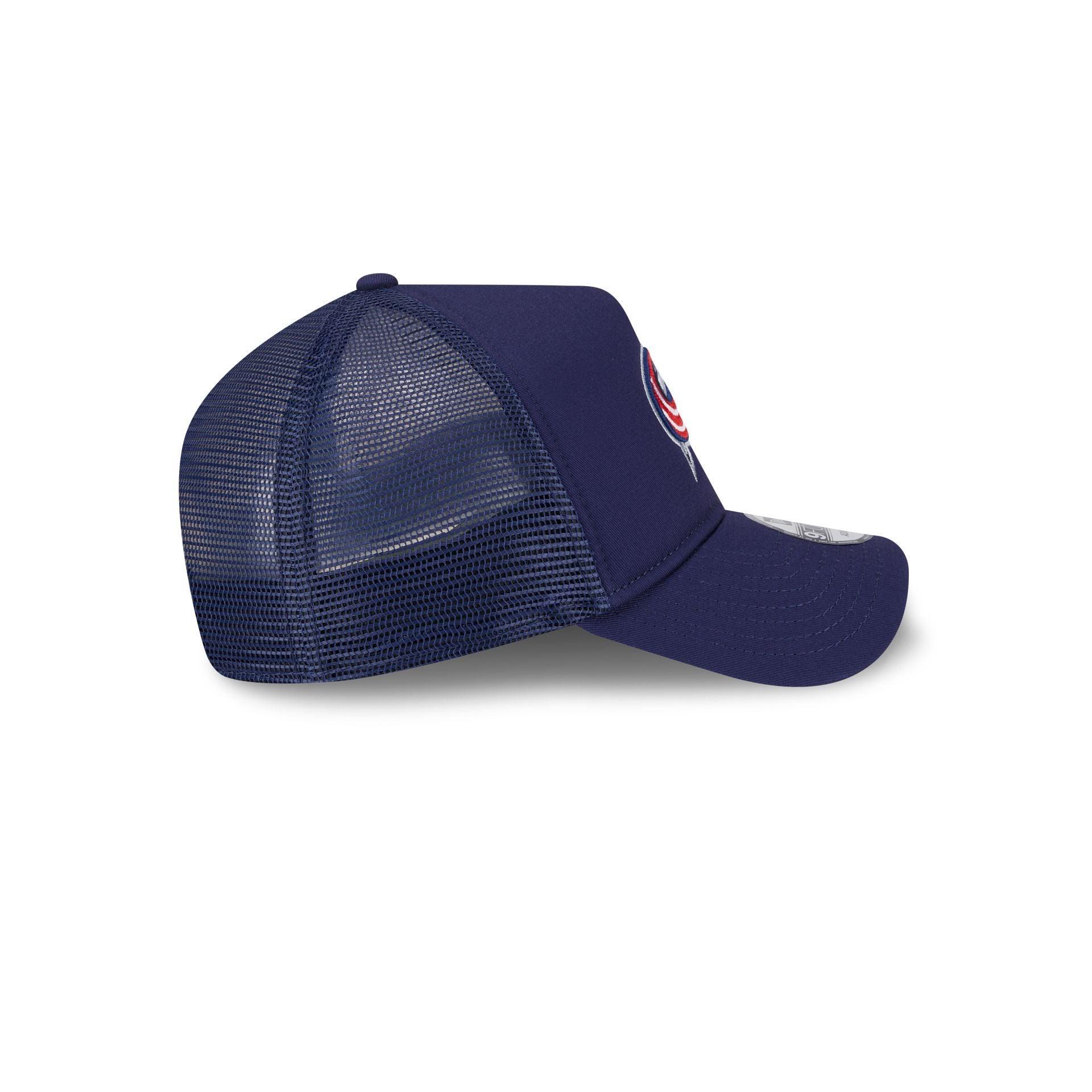 Columbus Blue Jackets 9FORTY A-Frame Trucker Hat Male Product Image