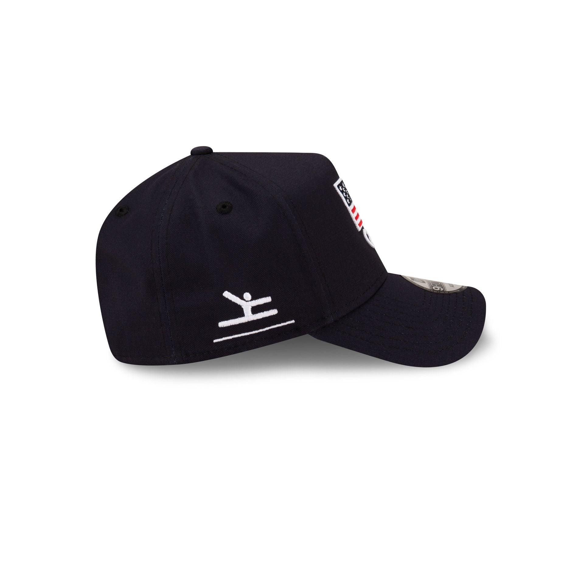 Team USA Gymnastics Navy 9FORTY A-Frame Snapback Hat Male Product Image