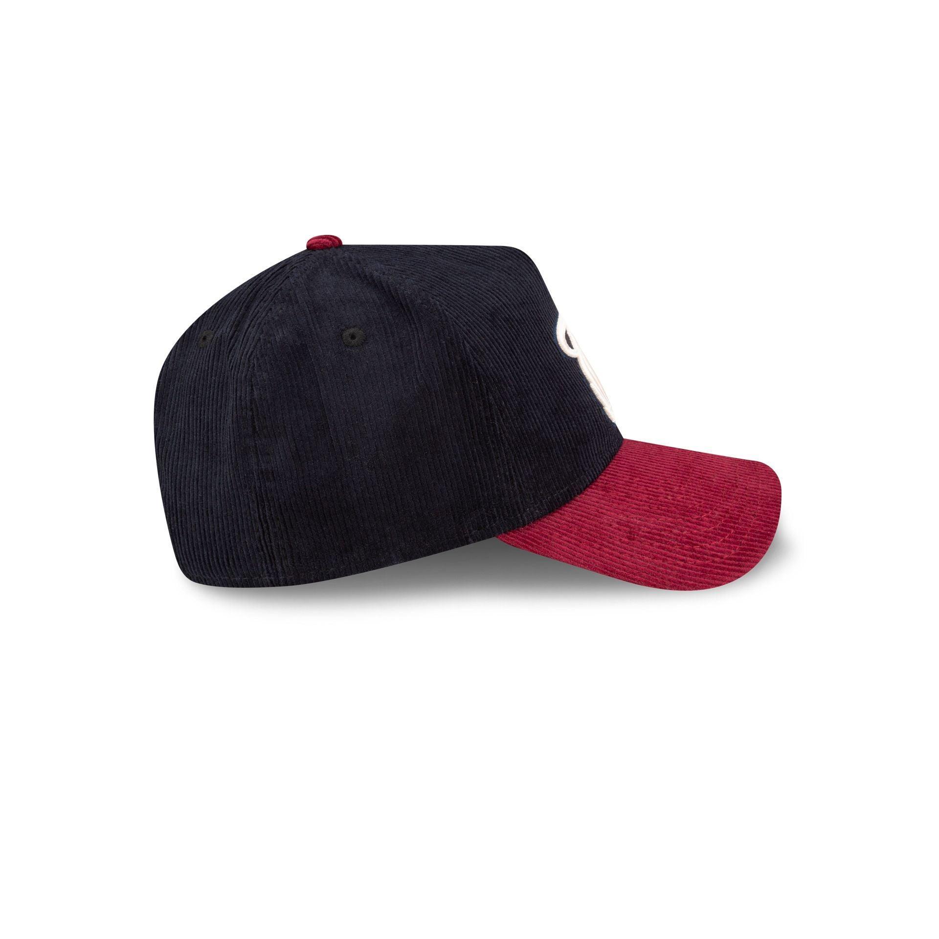 Miami Heat Navy Corduroy 9FORTY A-Frame Snapback Hat Male Product Image