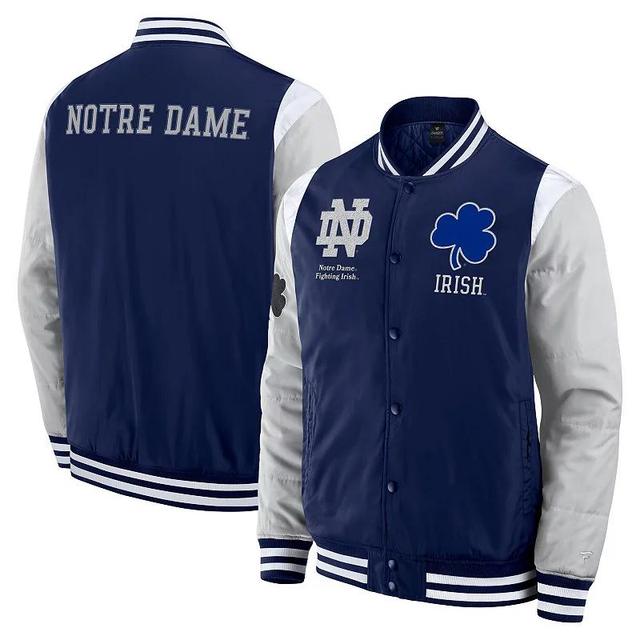 Mens Fanatics Notre Dame Fighting Irish ElementsElite Full-Snap Jacket Blue Product Image