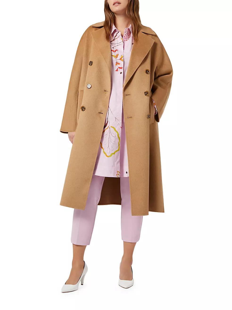 Bratto Belted Angora-Blend Coat Product Image