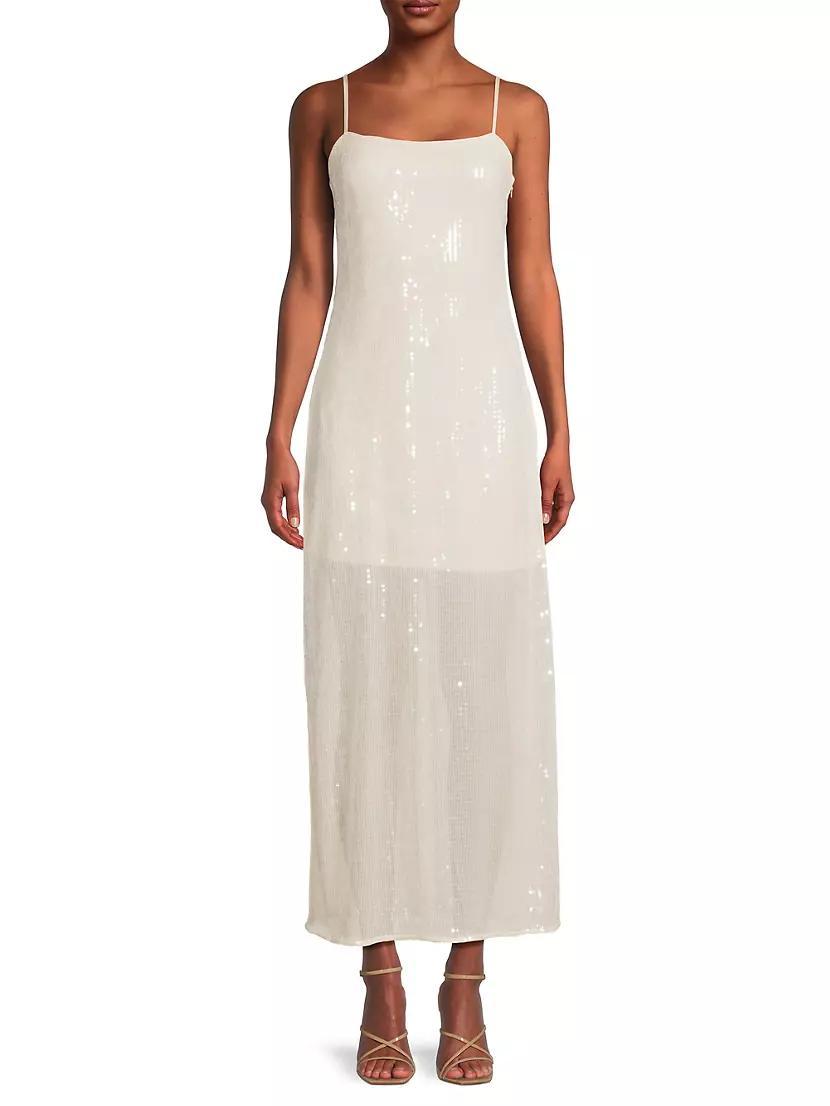 Sequined Mesh Slipdress Product Image