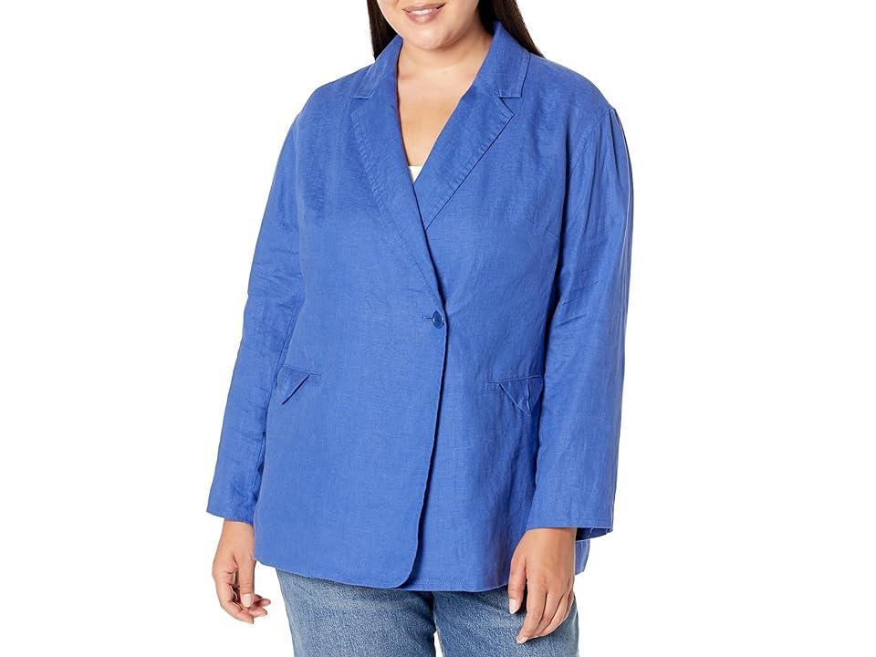 Madewell Double Breasted Crossover Linen Blazer Product Image