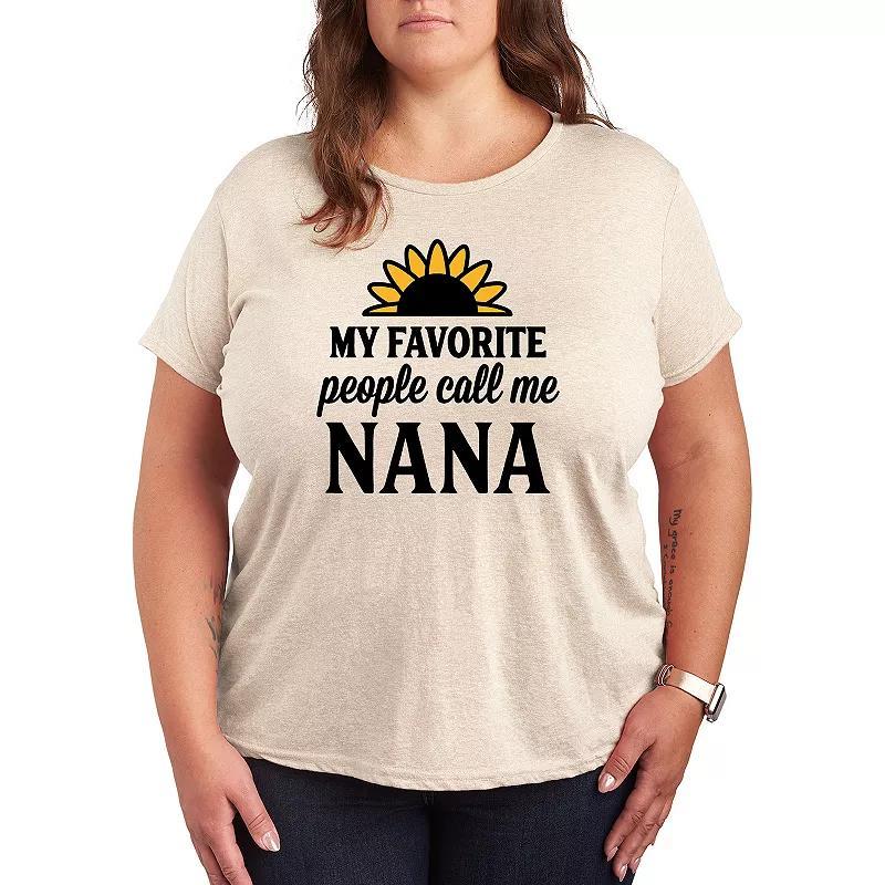 Plus Favorite People Nana Graphic Tee, Womens Product Image