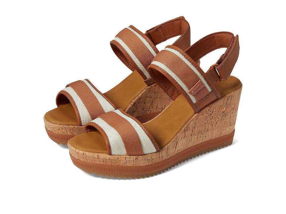 Sperry Kennedy Plushwave Wedge (Tan) Women's Wedge Shoes Product Image