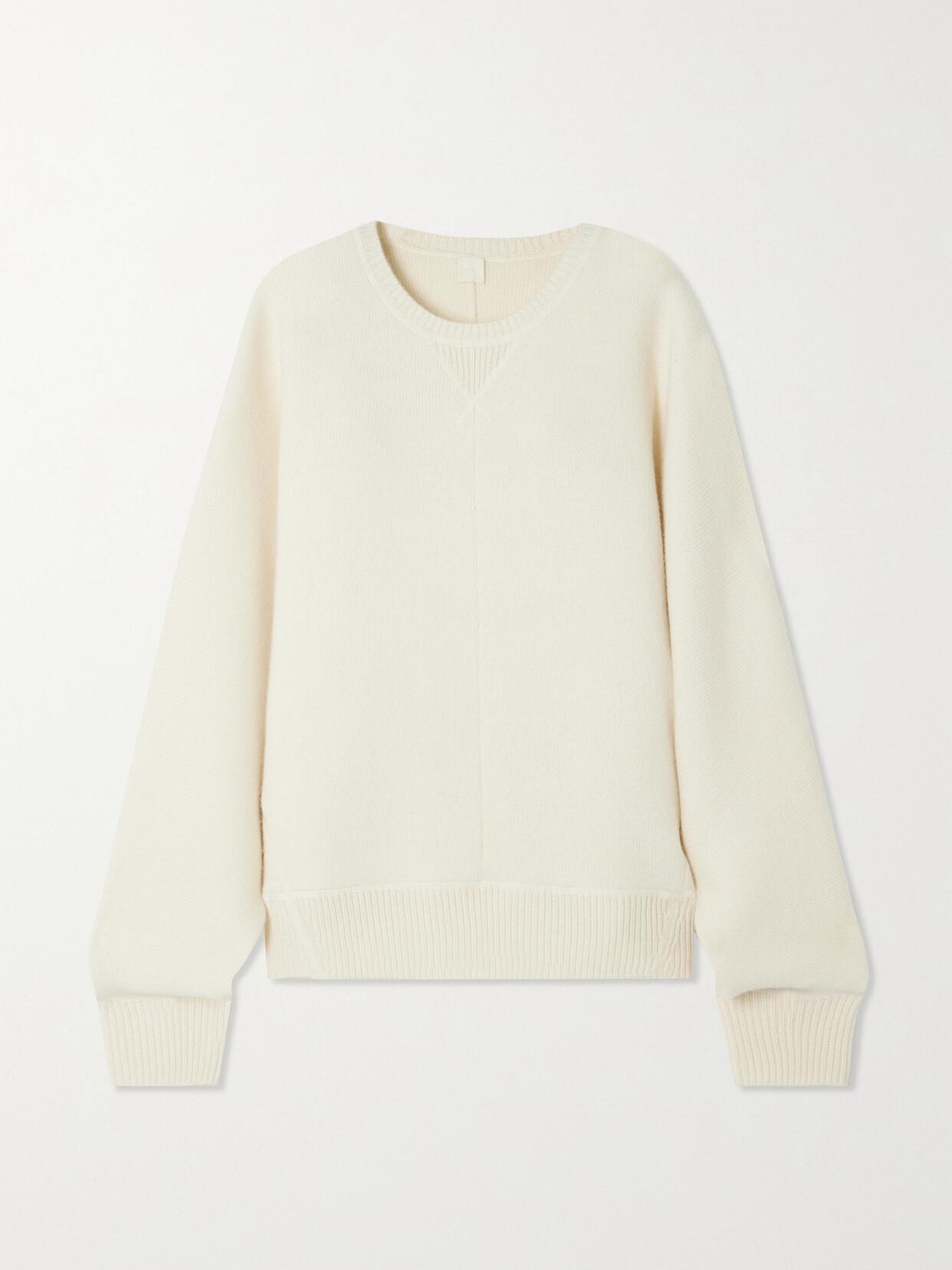 Cashmere Sweater In Ecru Product Image