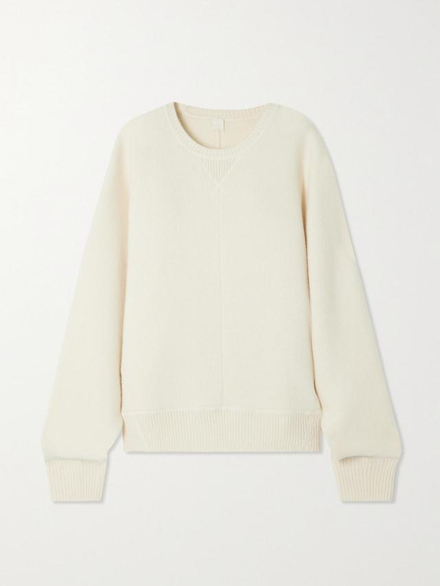 Cashmere Sweater In Ecru Product Image