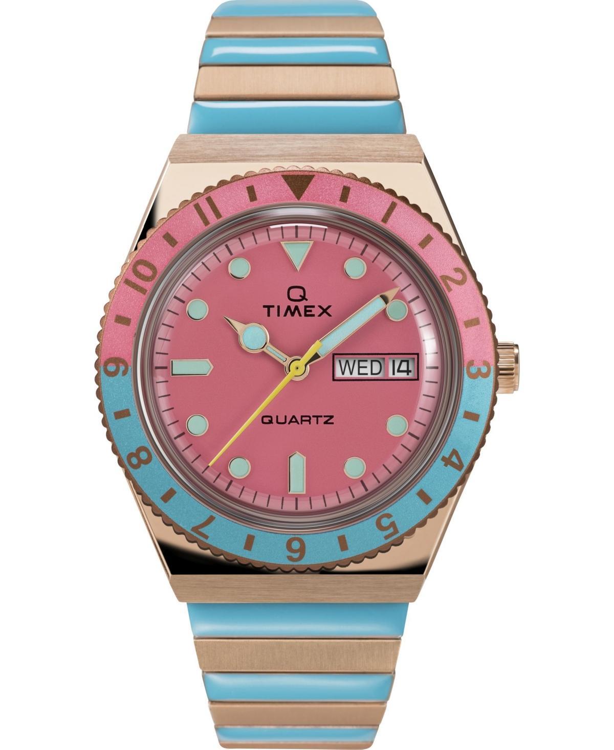 Womens Q Timex Malibu Stainless Steel Expansion Band Watch Product Image