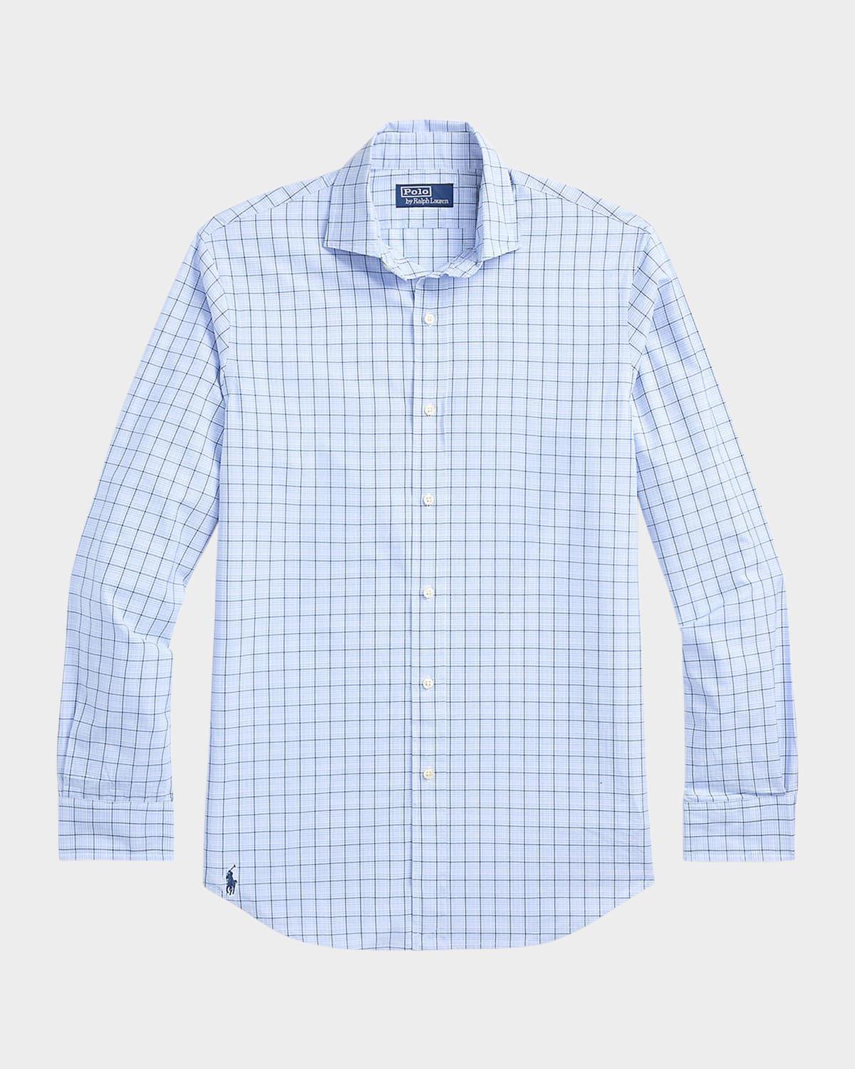 Mens Classic-Fit Check Poplin Shirt Product Image