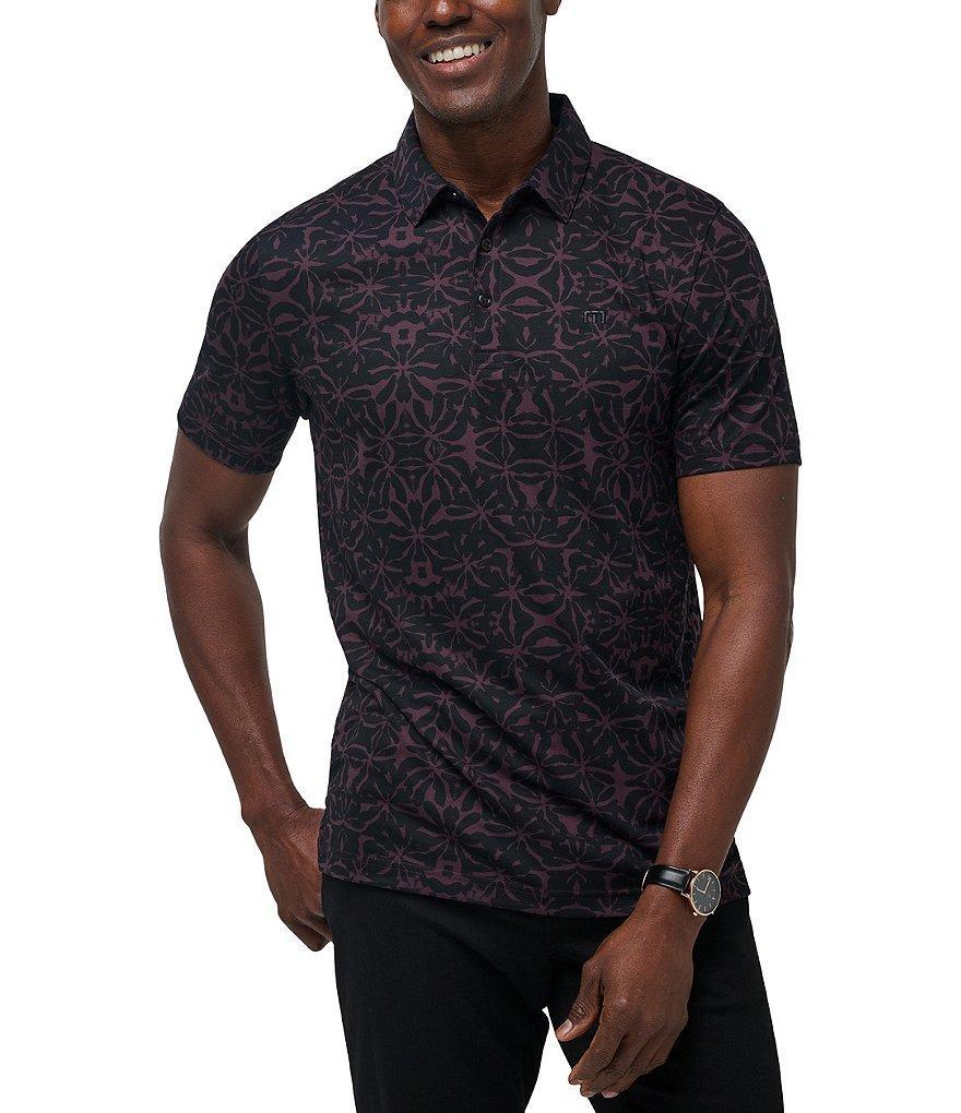 TravisMathew Vine City Short Sleeve Floral Polo Shirt Product Image