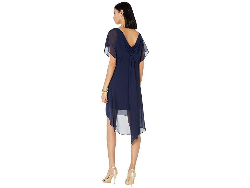 Adrianna Papell Chiffon Overlay High-Low Cocktail Dress Product Image