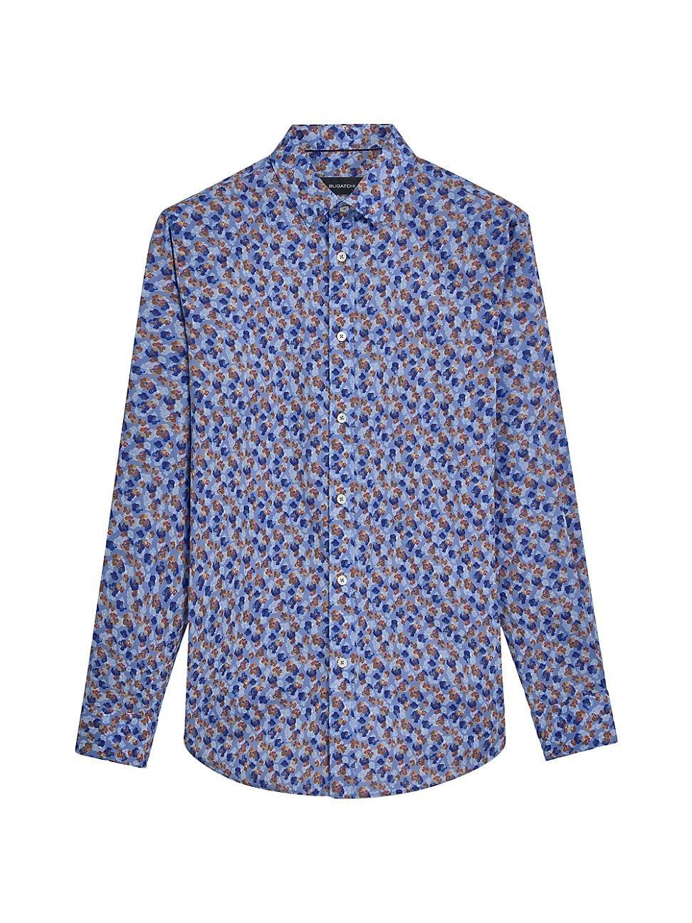 Mens Stretch-Cotton Printed Shirt Product Image