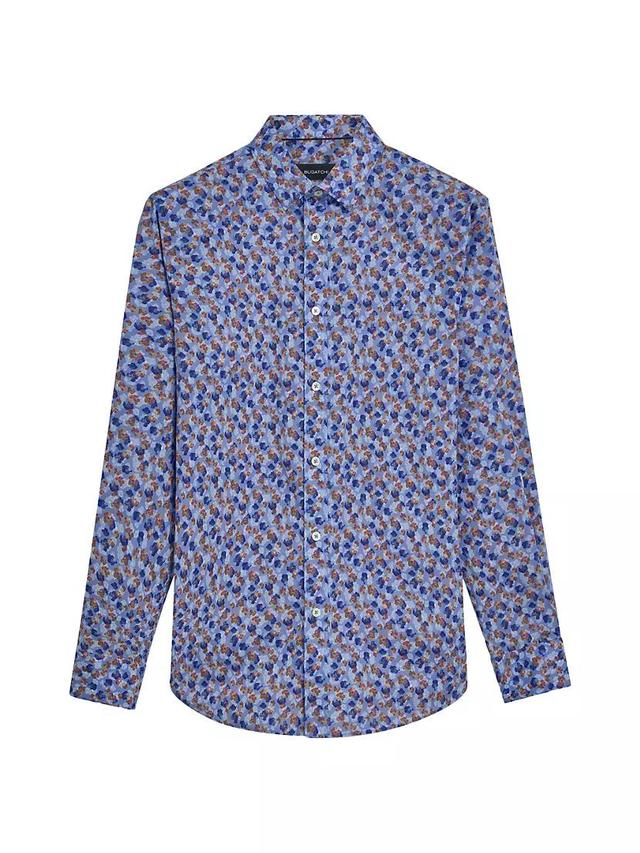 Stretch-Cotton Printed Shirt Product Image