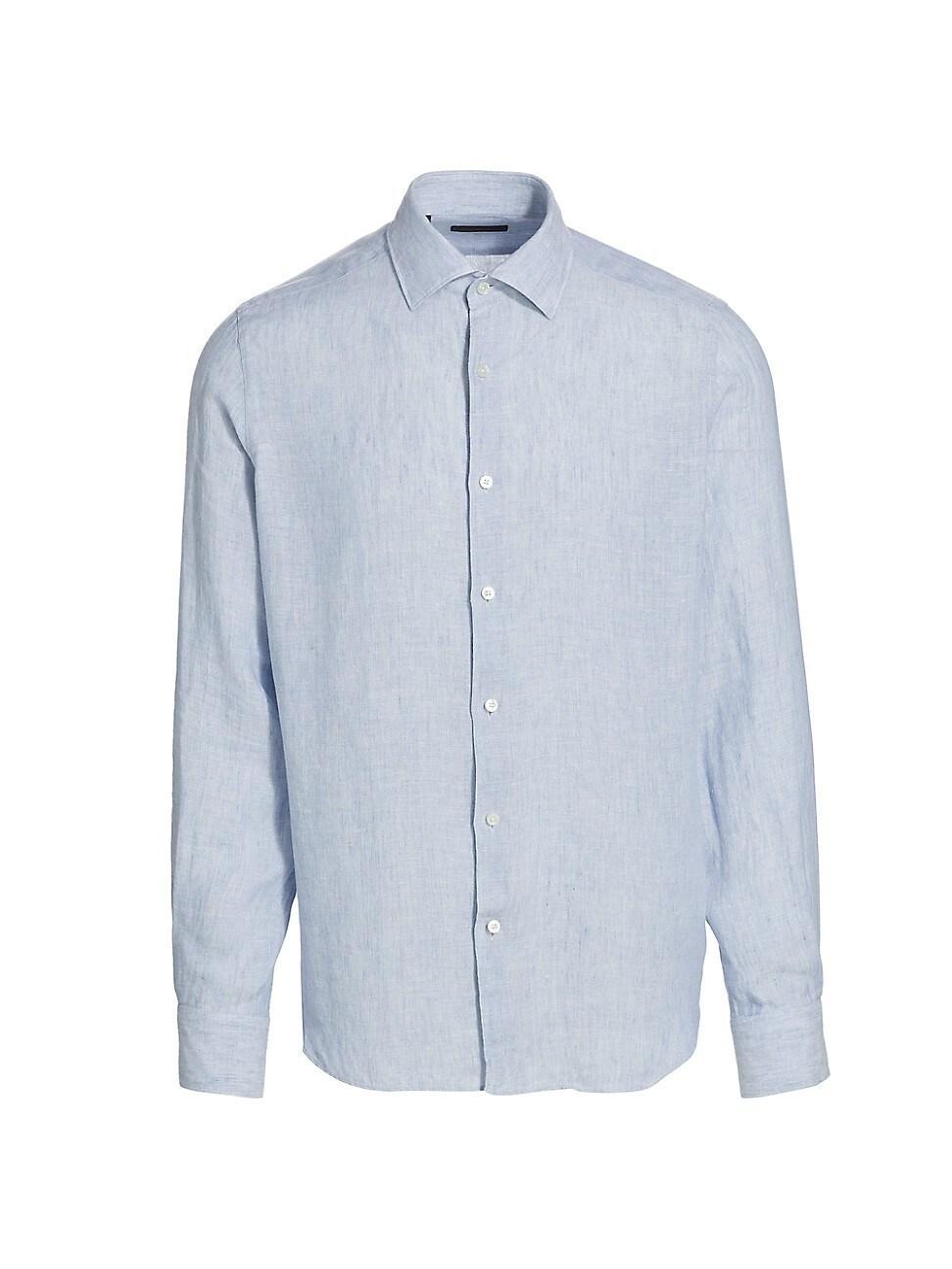 Mens COLLECTION Linen Button-Down Shirt Product Image