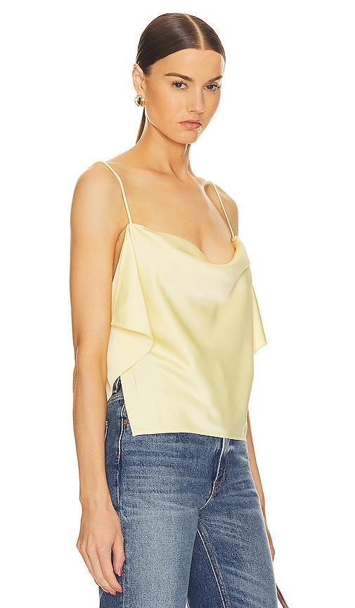 Helsa Luna Cowl Top in Yellow Product Image