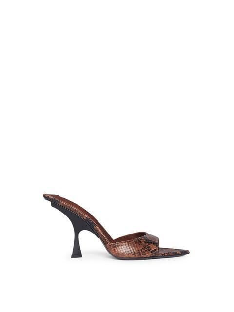 ''Ester'' brown and black mule Product Image