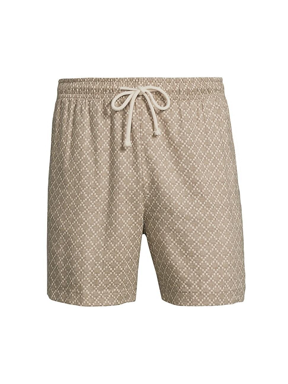 Mens Aries Ikat Linen-Blend Shorts Product Image