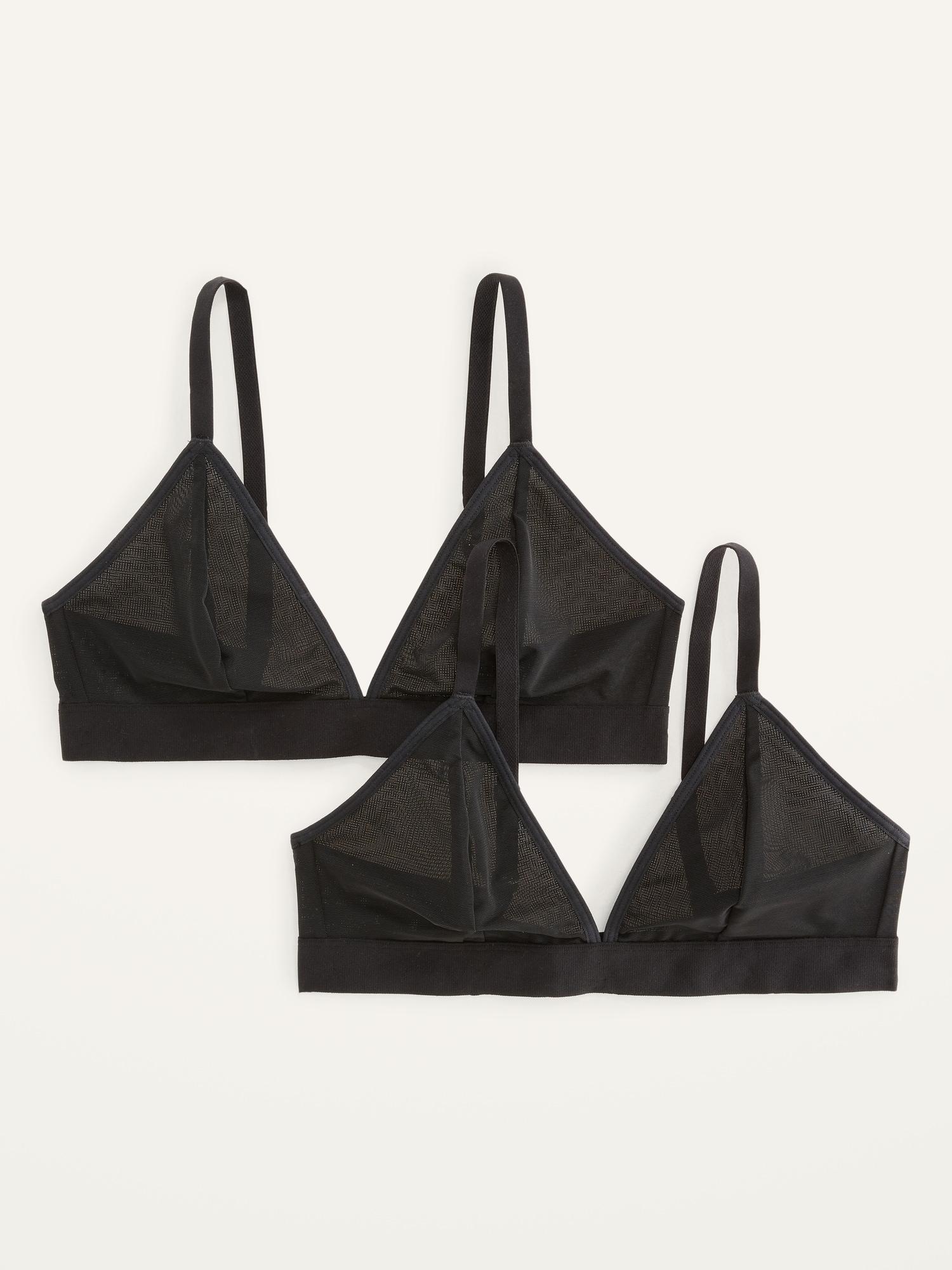 V-Neck Mesh Bralette Top 2-Pack Product Image