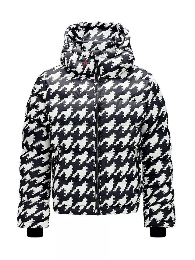 Polar Houndstooth Down Puffer Jacket Product Image