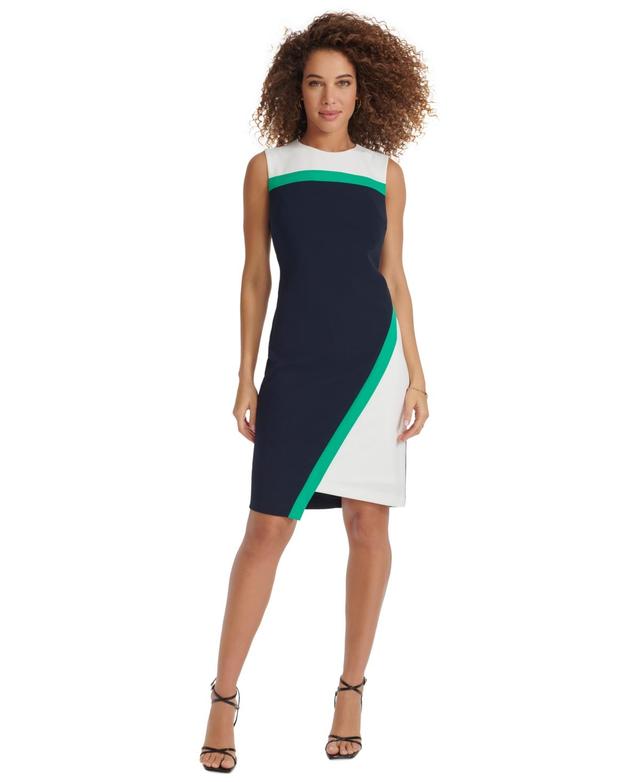 Women's Color-Blocked Asymmetric Dress Product Image