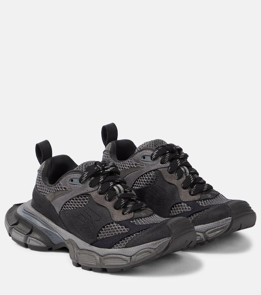 BALENCIAGA 3xl Mesh And Suede Sneakers In Grey Product Image