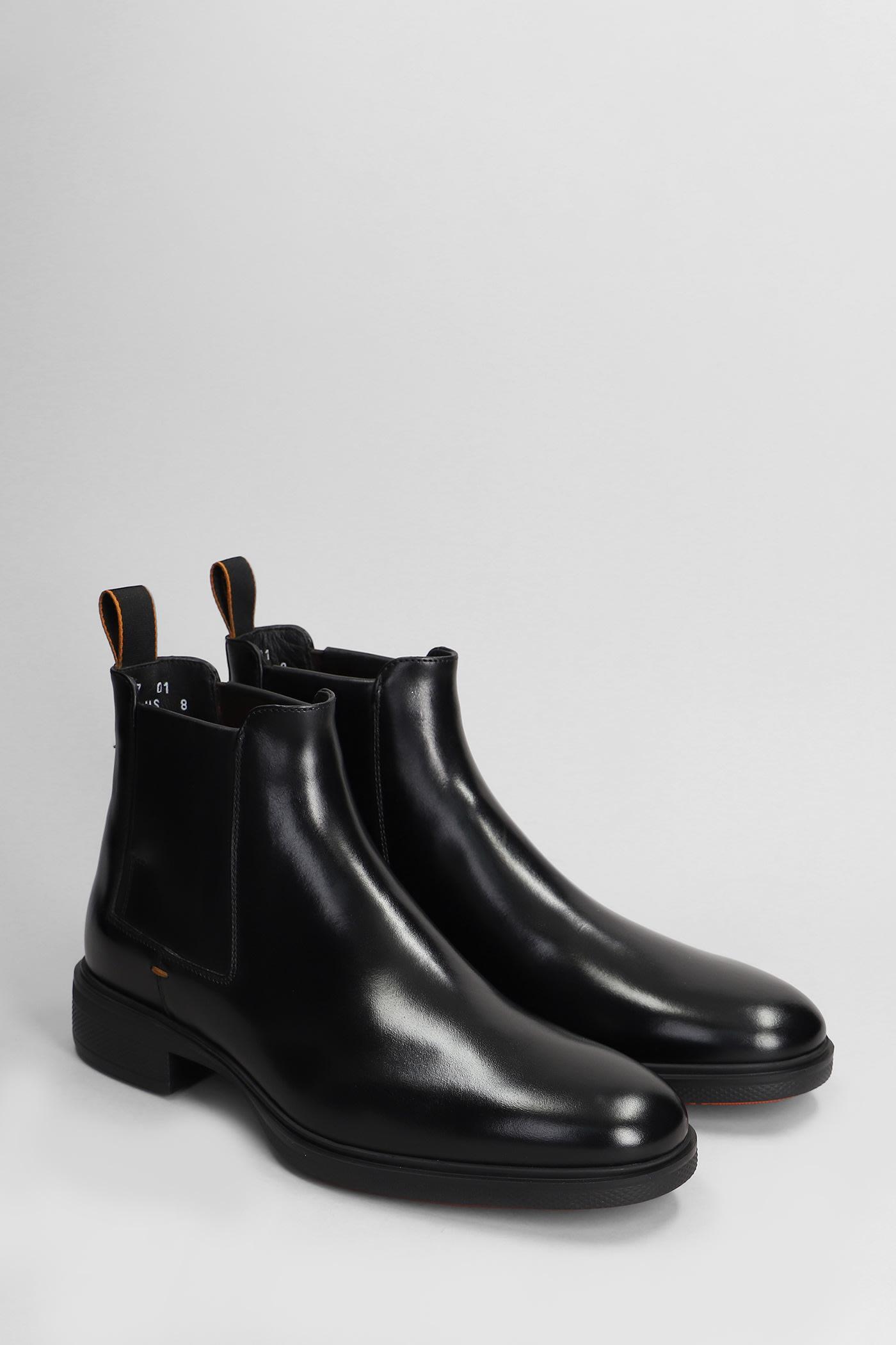 SANTONI Boots In Black Product Image