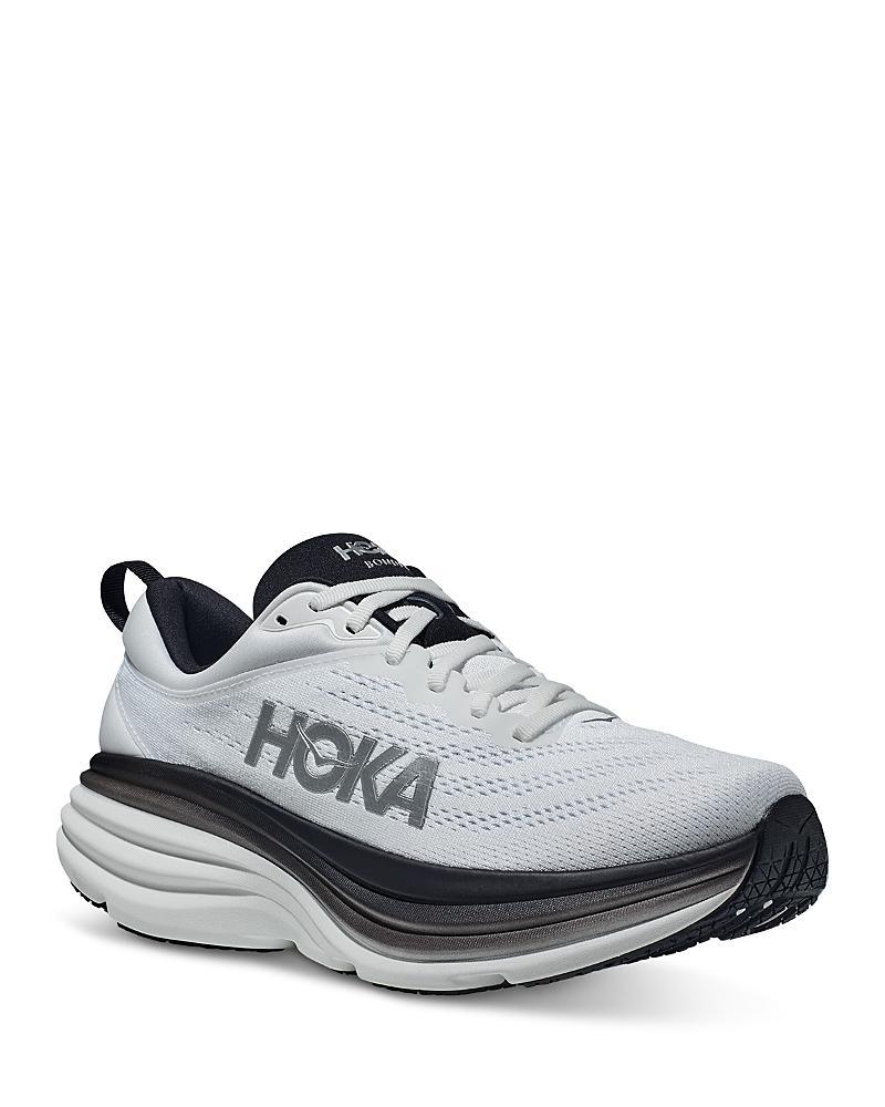 HOKA Mens HOKA Bondi 8 - Mens Shoes Gold/Black/White Product Image