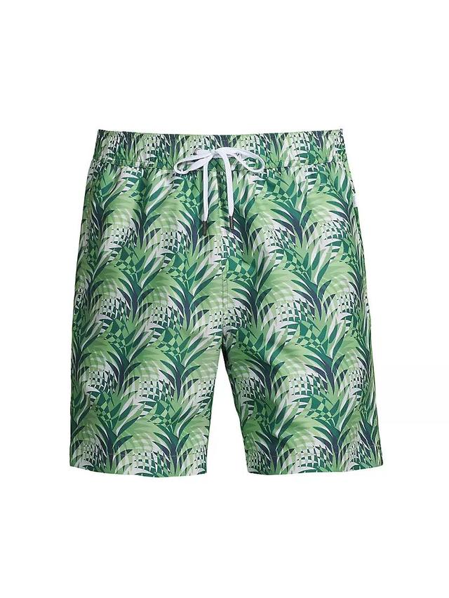 Charles 7'' Palm Frond Swim Trunks Product Image