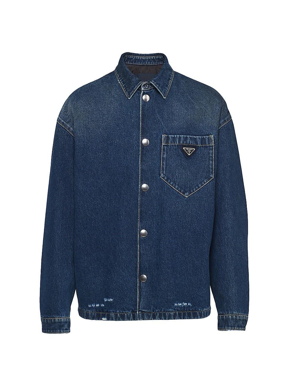 Mens Padded Denim Shirt Product Image